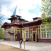 Вокзал Куженкино. Модель 1:87.